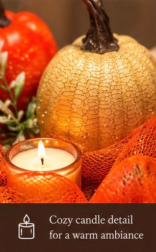 Handmade Fall Pumpkin Garland - Table & Mantel Decor 13.5"